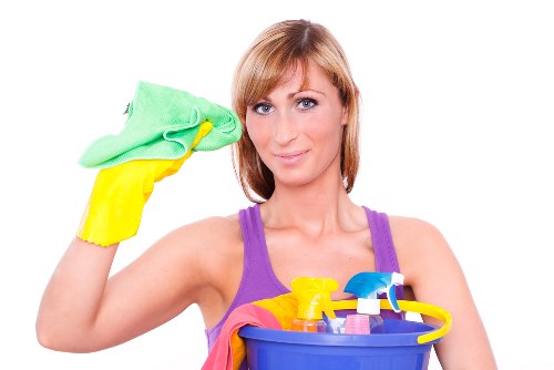 Professional mattress cleaning in a bright bedroom