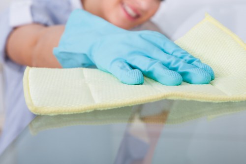 Living room carpet cleaning with fresh bright flooring