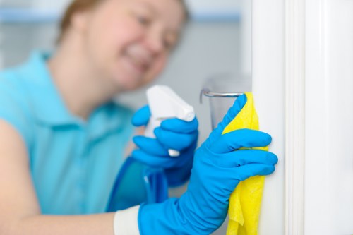 Vacuuming a mattress to remove dust and allergens