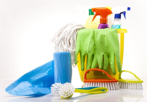 Professional move in cleaning service in an empty apartment