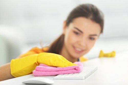 Cleaning large glass windows for curb appeal